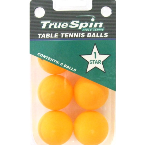 10-117 - True Spin Table Tennis Balls - Pack of 6