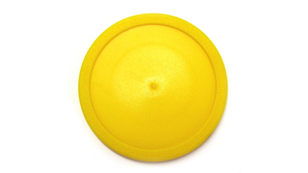 Yellow Home Air Hockey Puck Thompson Sporting Goods