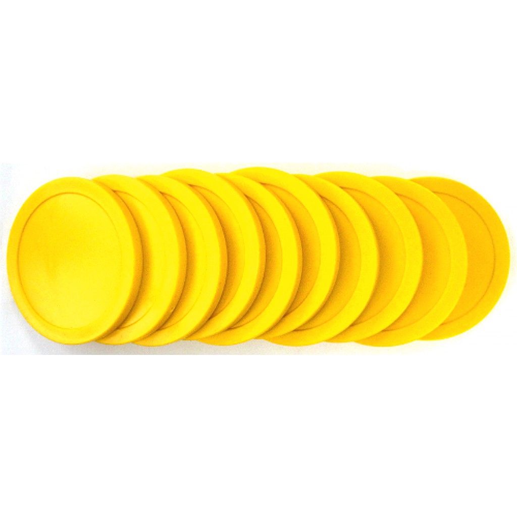 13-257s - Thompson Yellow Commercial Pucks Set of 10