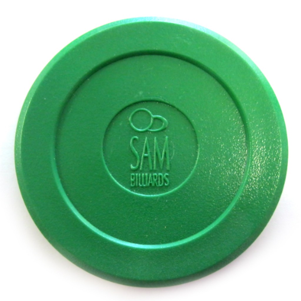 13-329 - Sam Billiards Green Air Hockey Puck