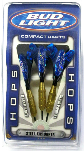 16-0029 - Bud Light Compact Darts Hops Steel Tips 18 gr