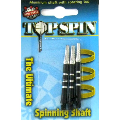 16-0085 - Top Spin Dart Shaft - Grooved - Medium - Black