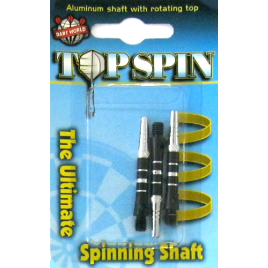 16-0091 - Top Spin Dart Shaft - Grooved - Short - Black