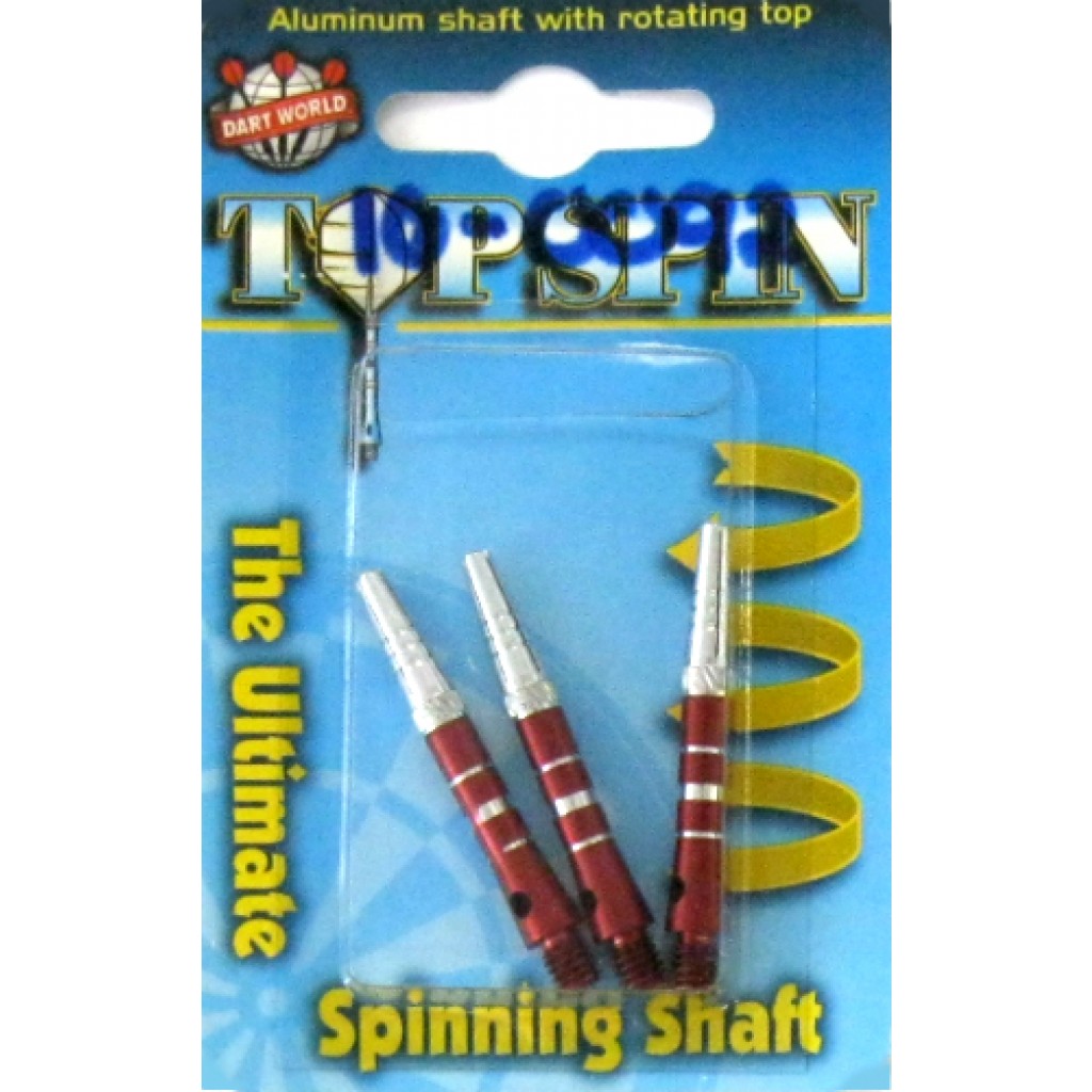 16-0092 - Top Spin Dart Shaft - Grooved - Short - Red