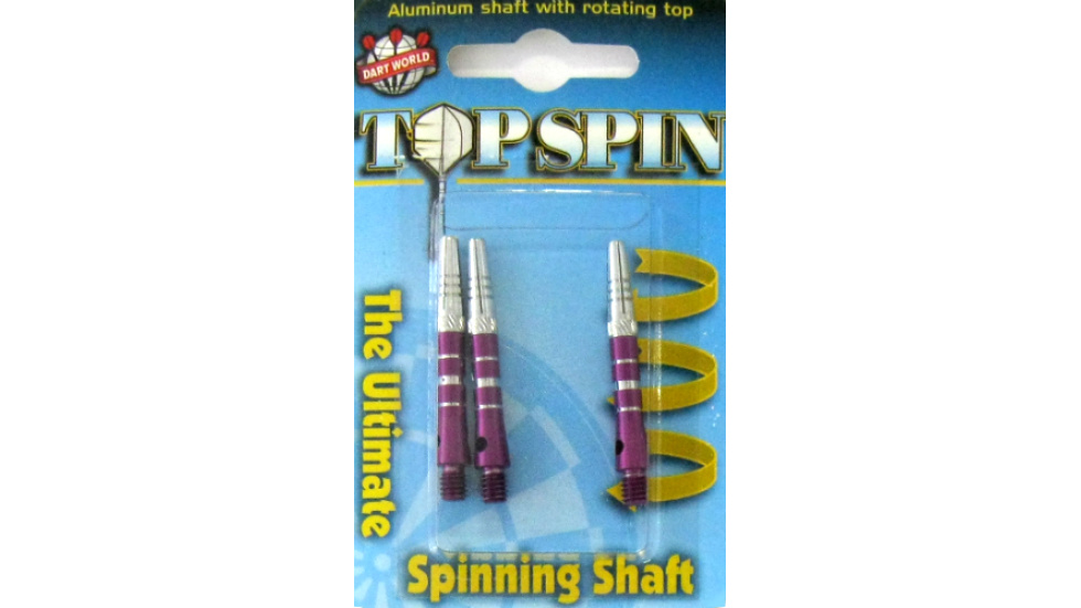 Top Spin Dart Shaft Grooved Short Purple Thompson Sporting Goods