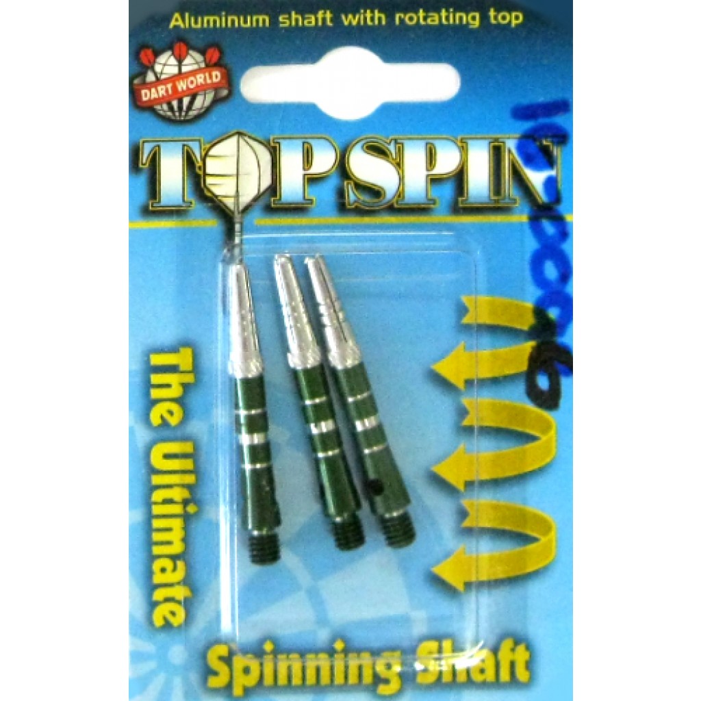 16-0096 - Top Spin Dart Shaft - Grooved - Short - Green