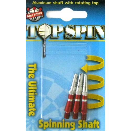 16-0098 - Top Spin Dart Shaft - Grooved - Extra Short - Red