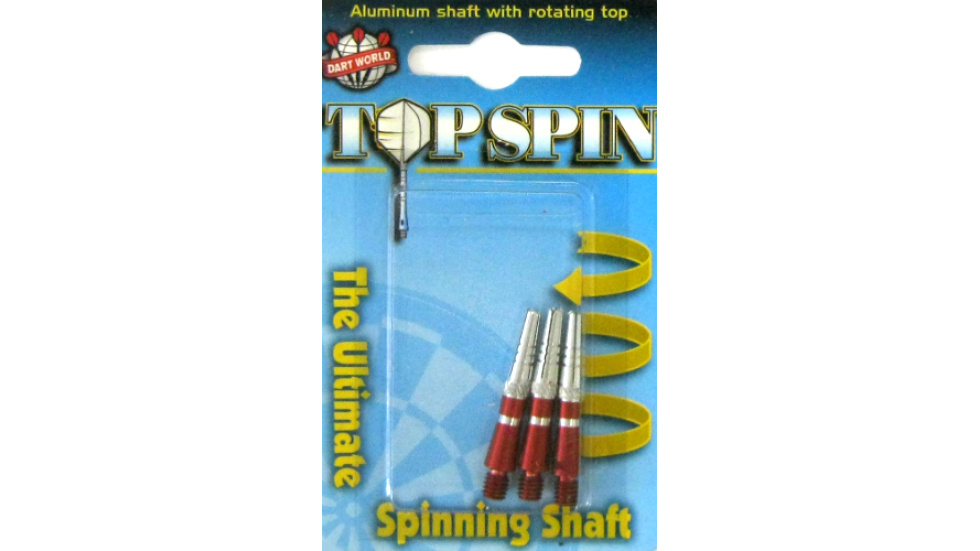 Top Spin Dart Shaft Grooved Extra Short Red Thompson Sporting Goods