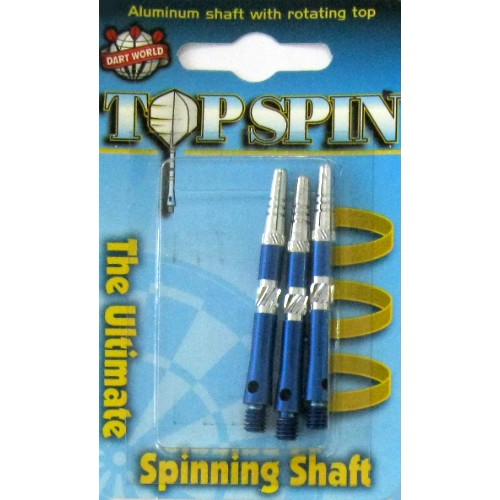 2 sets Spinning BLUE Aluminum MEDIUM Dart Shafts Diamond Cut O'rings 