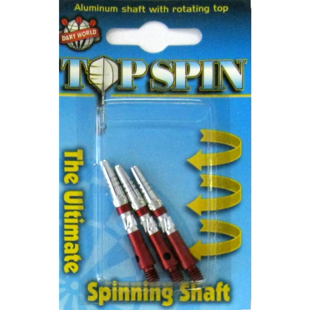 16-0104 - Top Spin Dart Shaft - Diamond - Short - Red