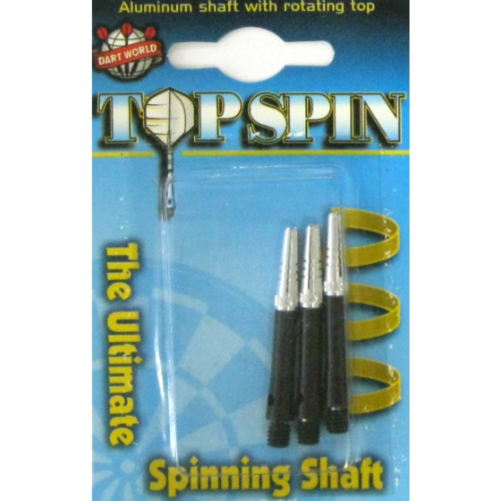 16-0107 - Top Spin Dart Shaft - Gooved - Sml- Black