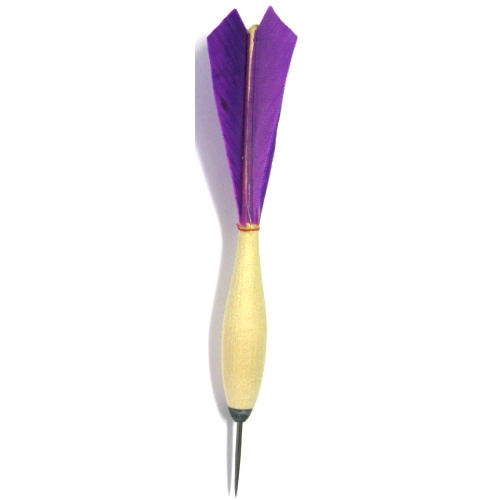 16-0283p - Widdy Baseball Dart 4 Feather - Large Purple