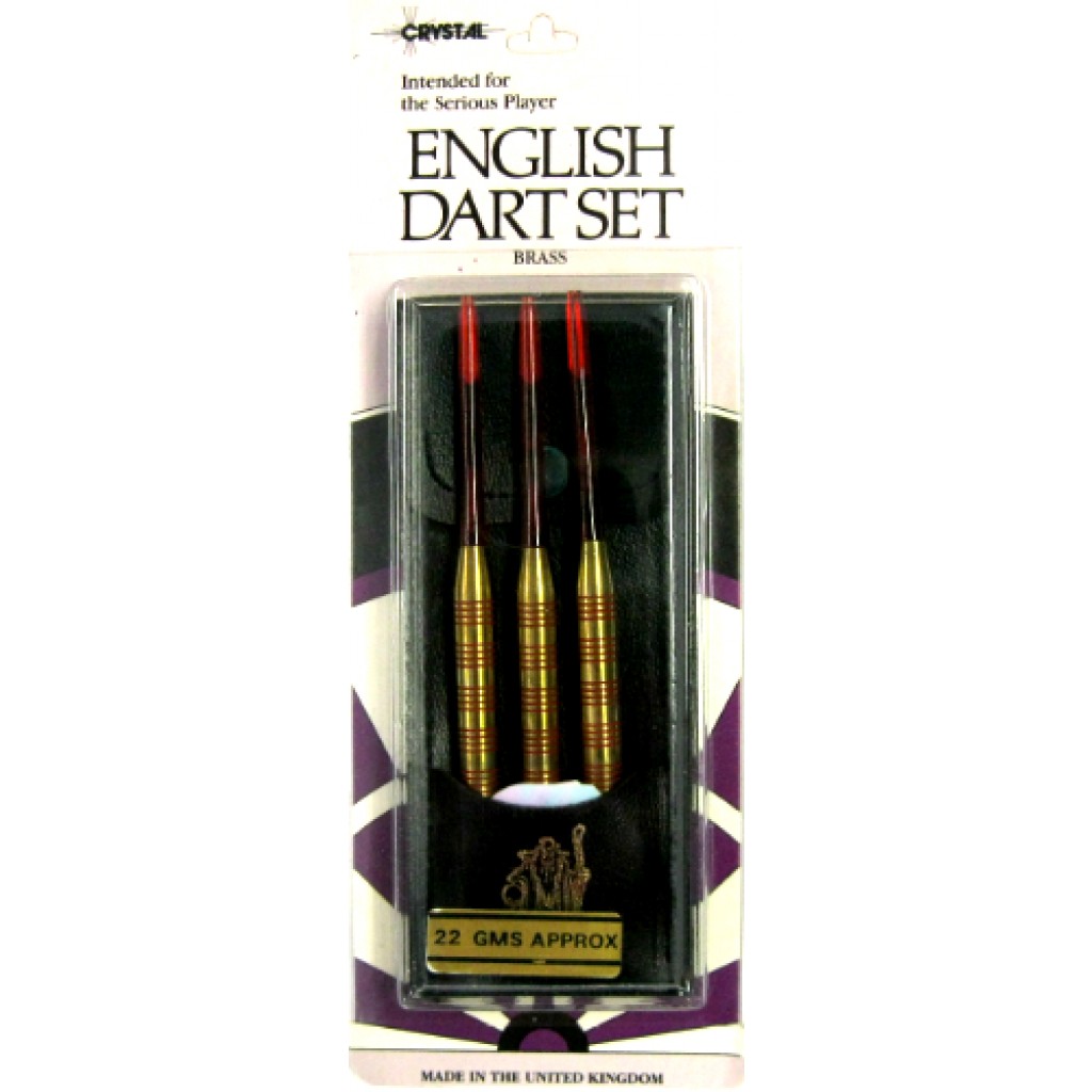 21-000 - English Steel Tip Brass Dart - 22g Red