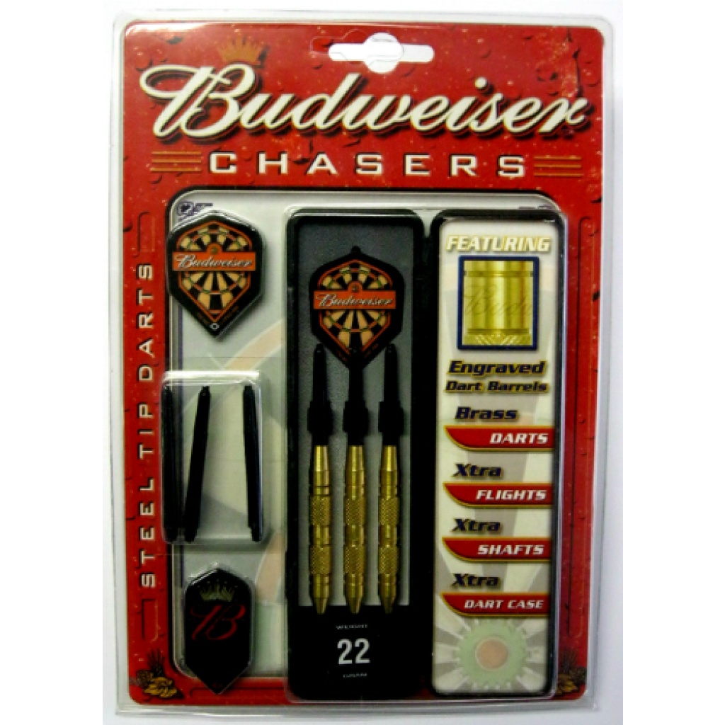 21-809 Budweiser Chasers Steel Tip 22 gr