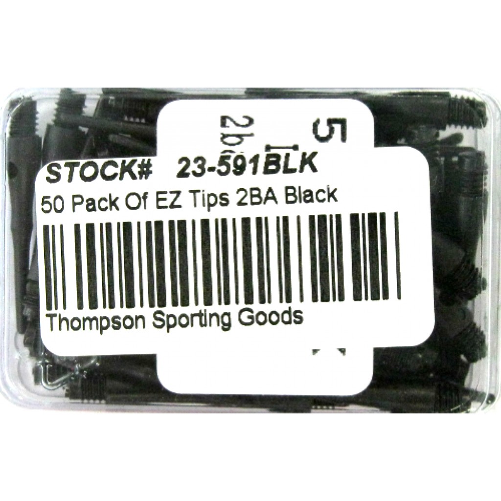 23-591BLK - EZ Soft Tips - Black - Pack of 50
