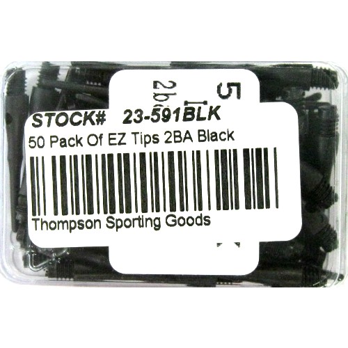 23-591BLK - EZ Soft Tips - Black - Pack of 50