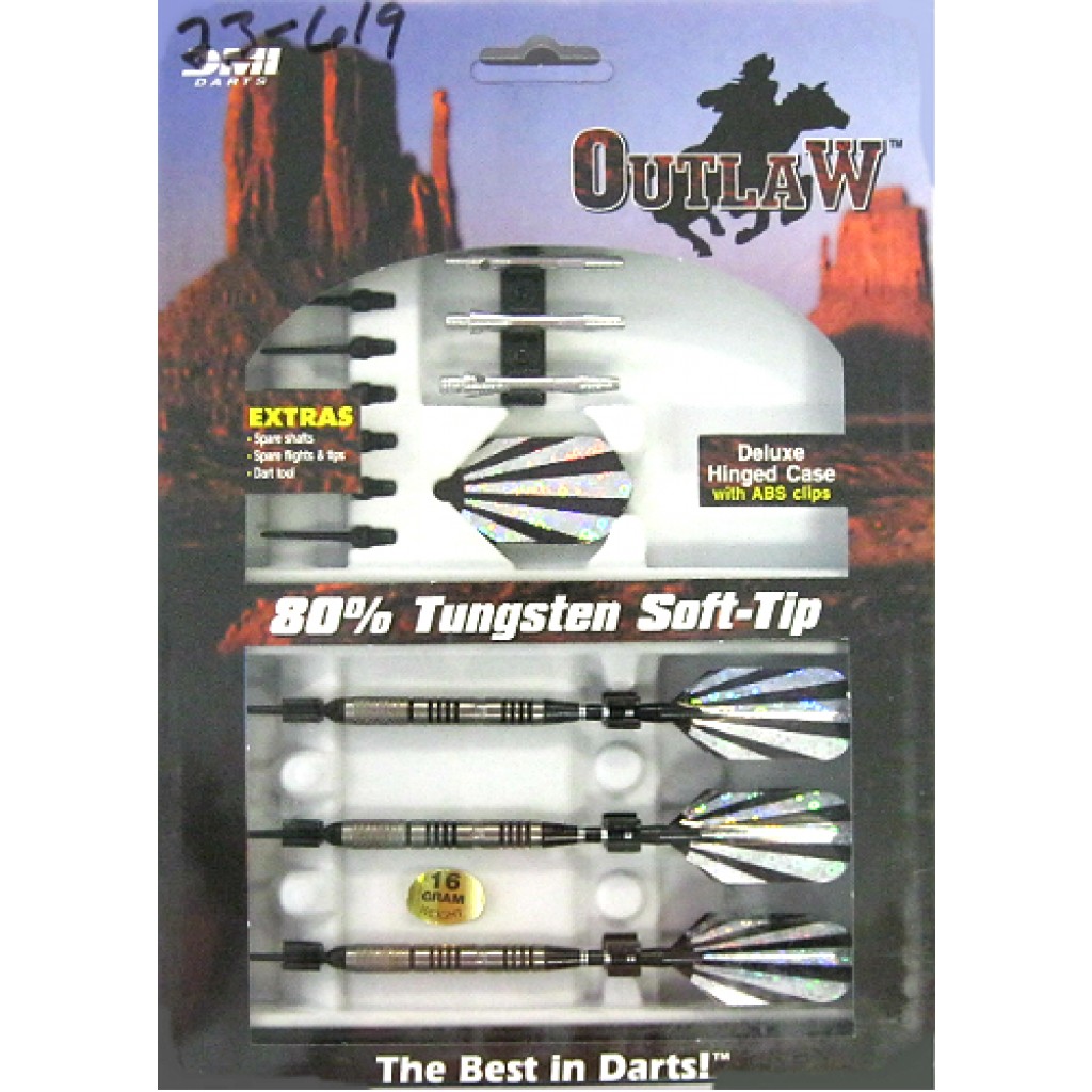 23-619 - Outlaw Steel Tip Darts - 16g