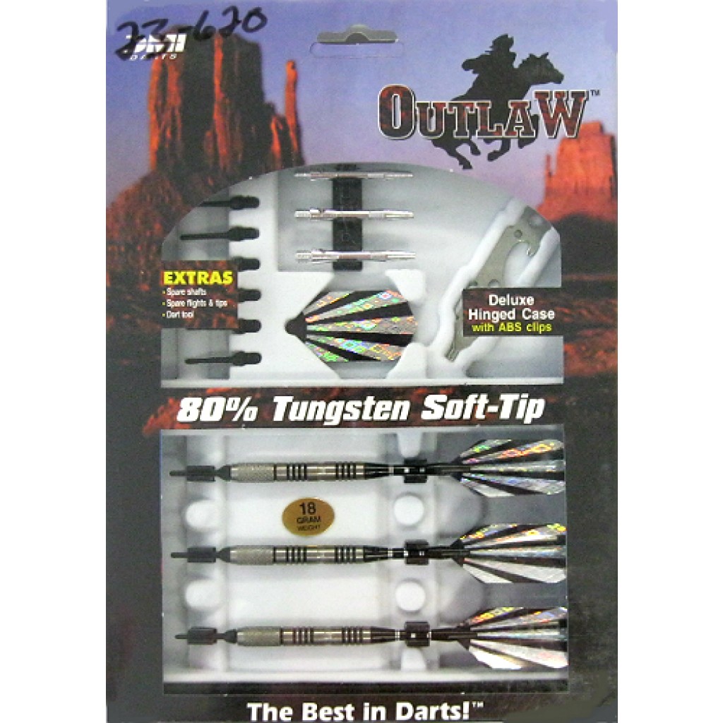 23-620 - Outlaw Steel Tip Darts - 18g