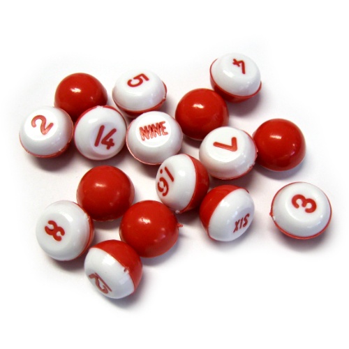 75-695 - Tally balls - Red and White