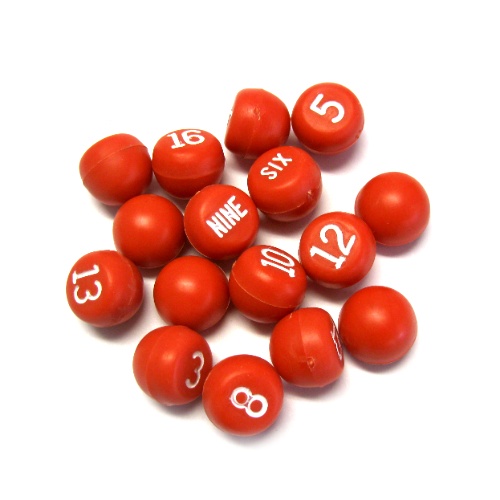 75-696 - Tally Balls - solid red