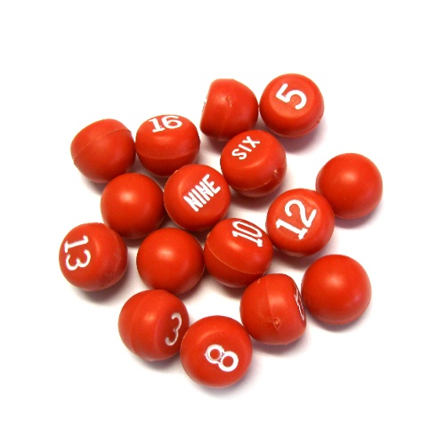 75-696 - Tally Balls - solid red