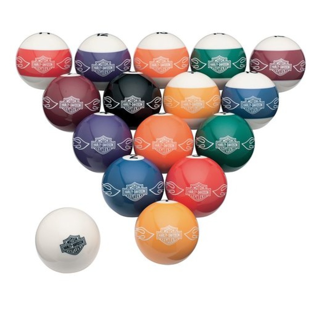 Harley Davidson billiard ball set