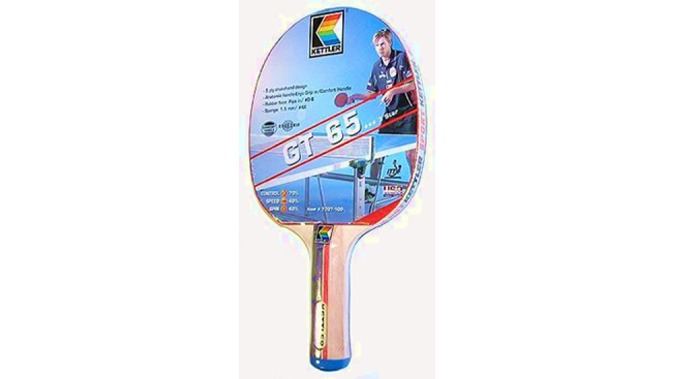GT65 Kettler Table Tennis Paddle Thompson Sporting Goods