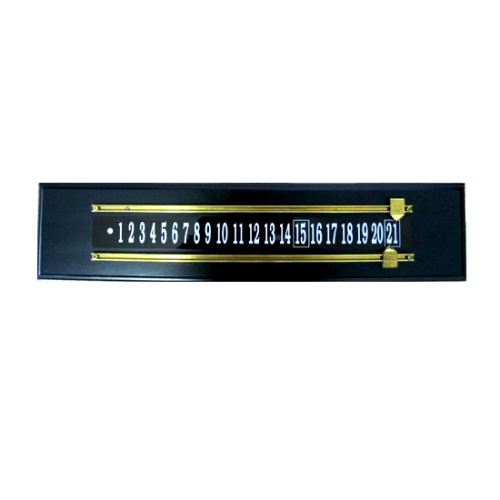 shuffleboard wood brass scoreboard - black pine