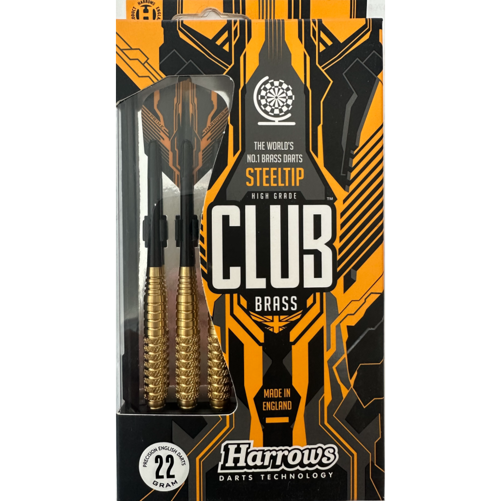 Harrows Steel Tip Club Brass Darts - 22 g