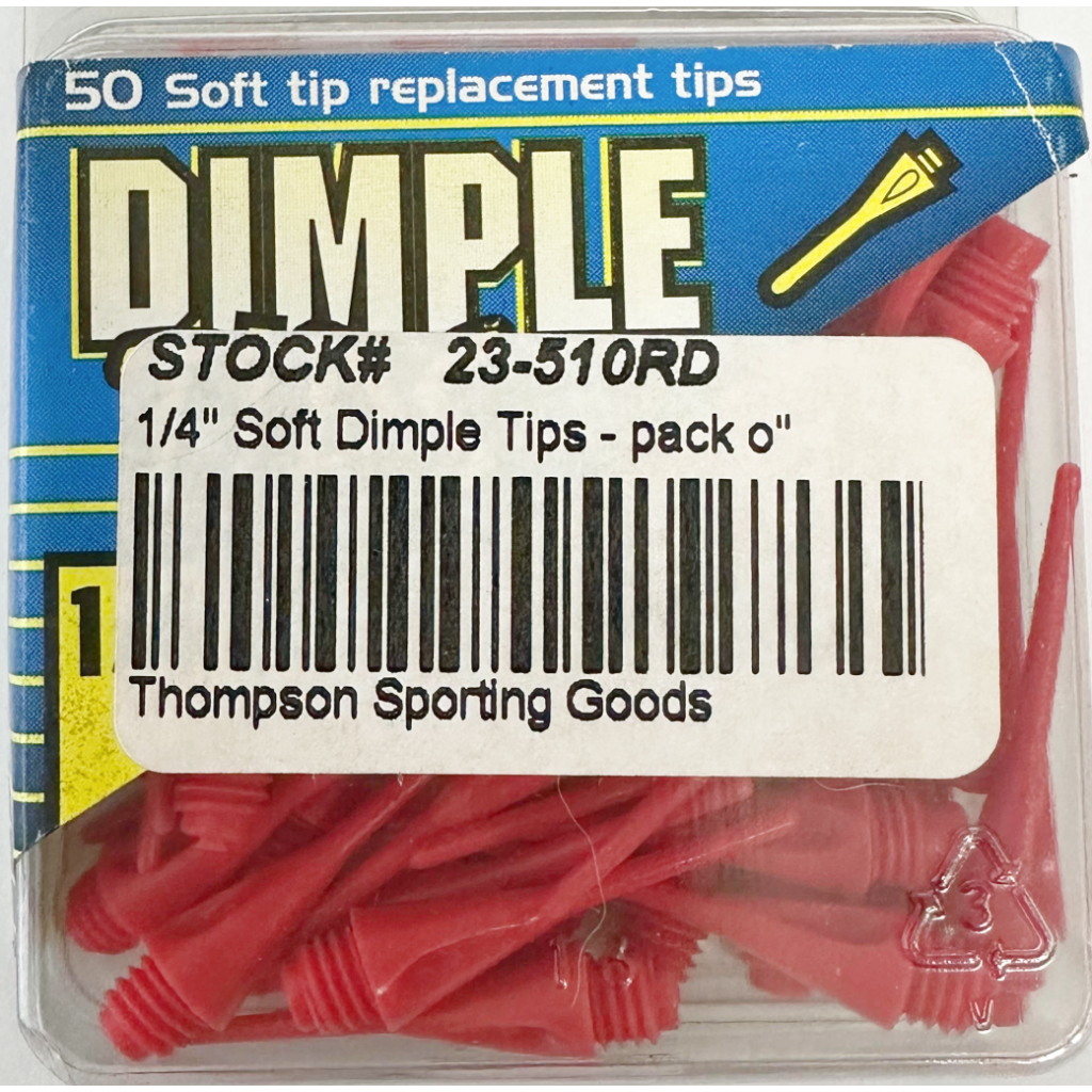 Dimple Soft Tips - 1/4"